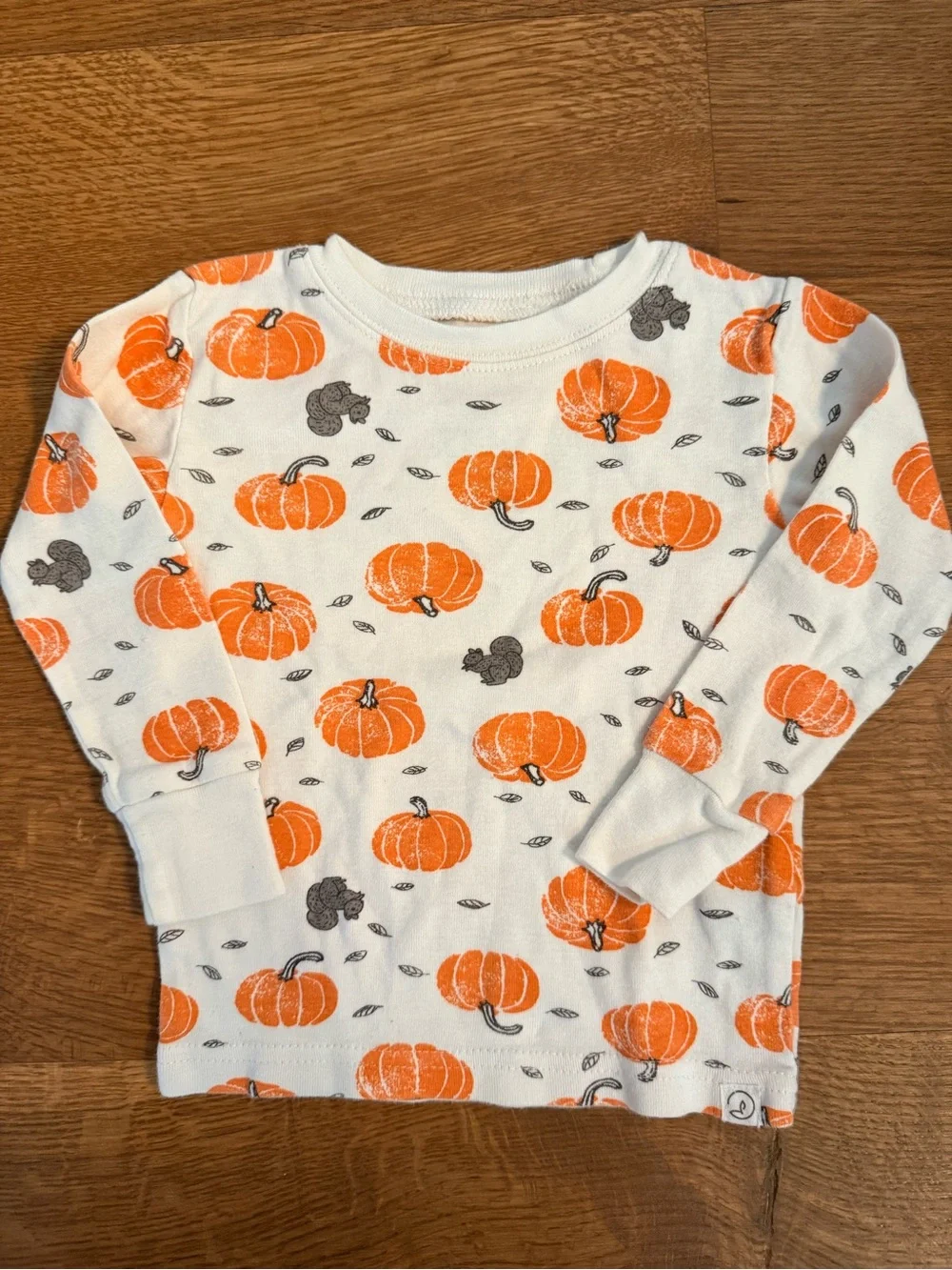LITTLE PLANET | 2-Piece Organic Cotton Pajamas in Harvest Pumpkins